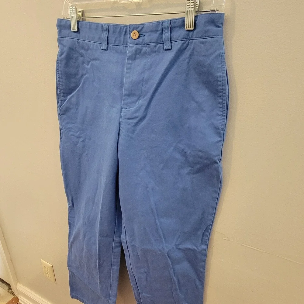 Vineyard Vines Chino Pants Youth Size 16 Blue Dress Slacks‎ 28x30 Flat Front